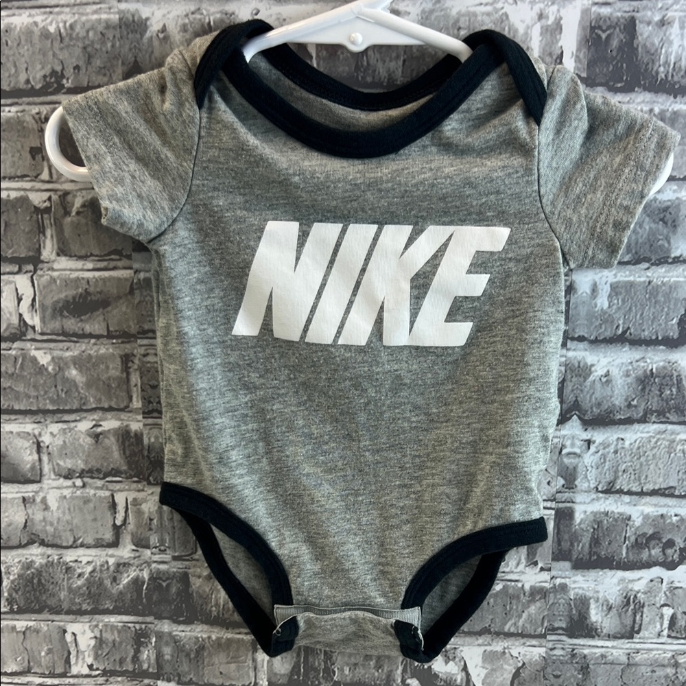 Nike Gray‎ and Black Baby onesie